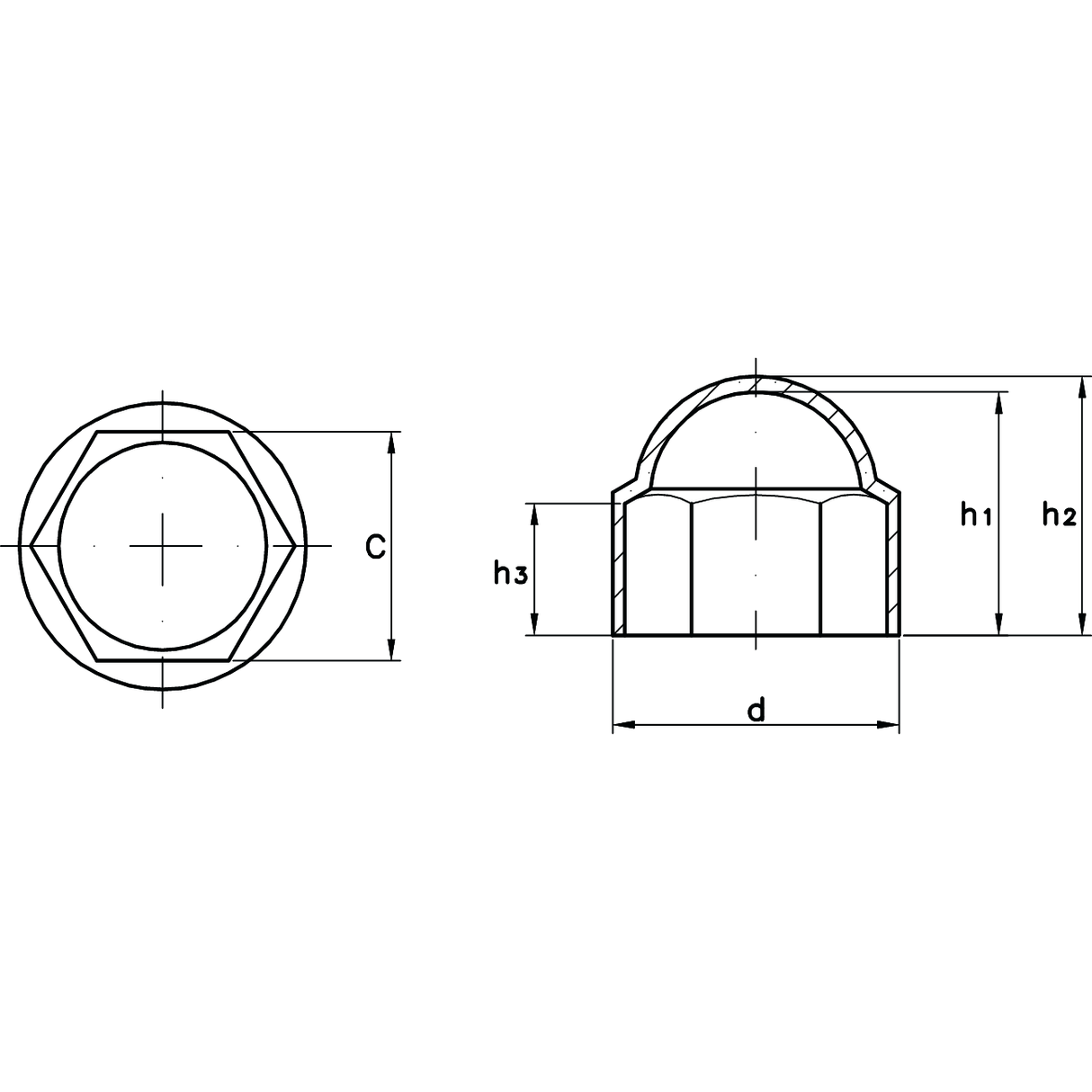 Capace pentru piulite din polietilena neagra WRK - sefira.ro