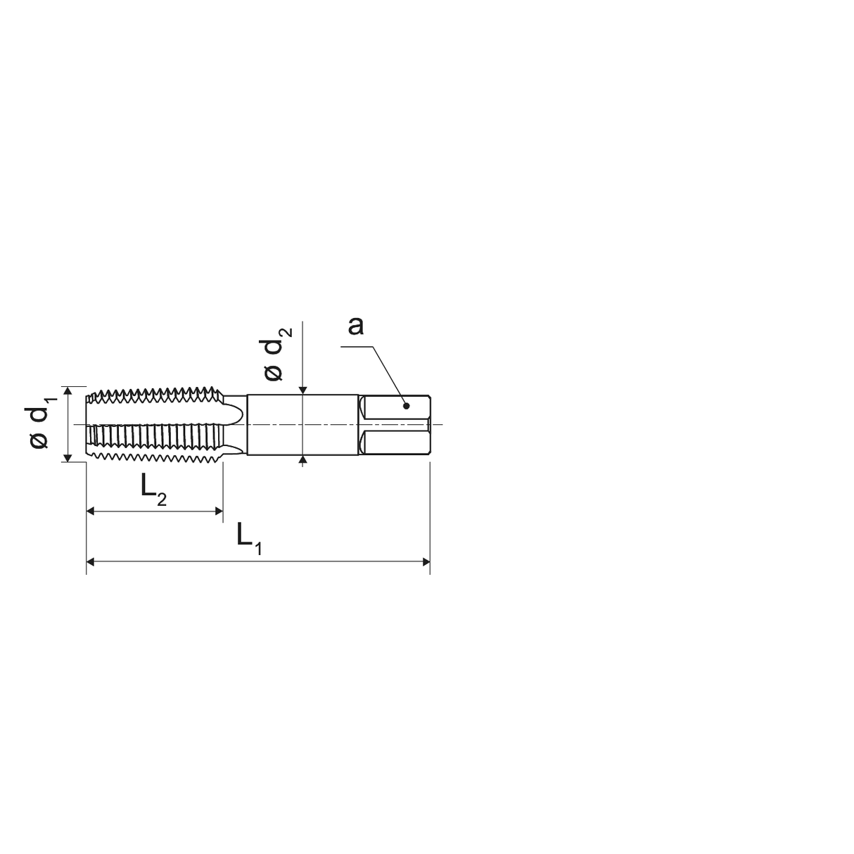 Tarod cu canelura dreapta KERFOLG pentru gauri oarbe si pasante NPT 1,5XD - sefira.ro