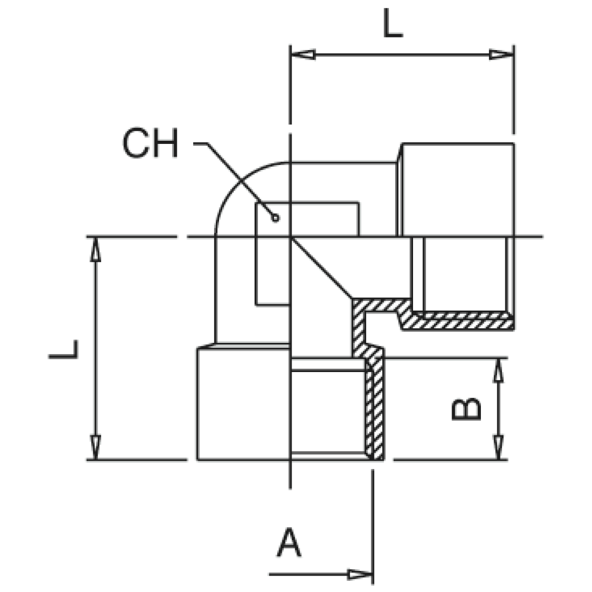 Racorduri cilindrice cu filet interior L AIGNEP 5010 - sefira.ro