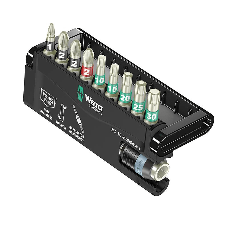 WERA Set Biti 1/4" set 10 buc, BC 10 Stainless 1 - sefira.ro