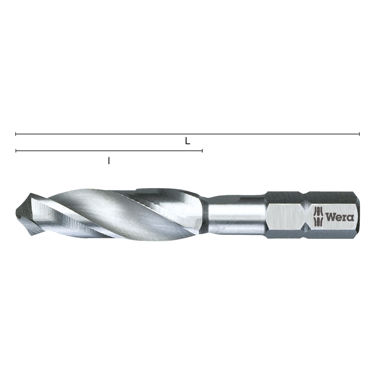 biti pentru metal cu filet hexagonal 1/4" WERA 848 HSS - sefira.ro