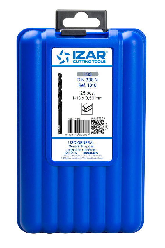 Burghiu Set DIN338 25-PCS. - 1456 - 1-13X0.50 HSS SPEED PRO (1061) IZAR