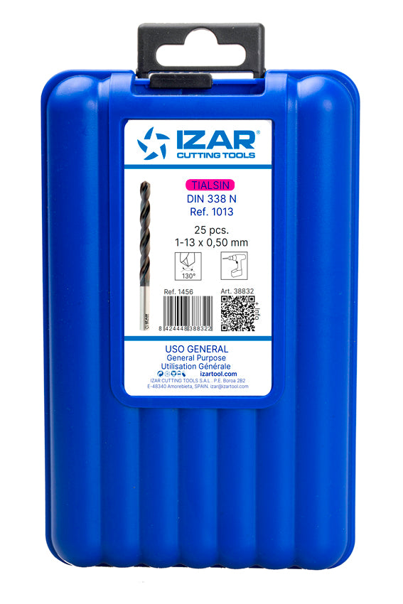 Burghiu Set DIN338 25-PCS. - 1456 - 1-13X0.50 HSS+TIALSIN (1013) - TIALSIN IZAR
