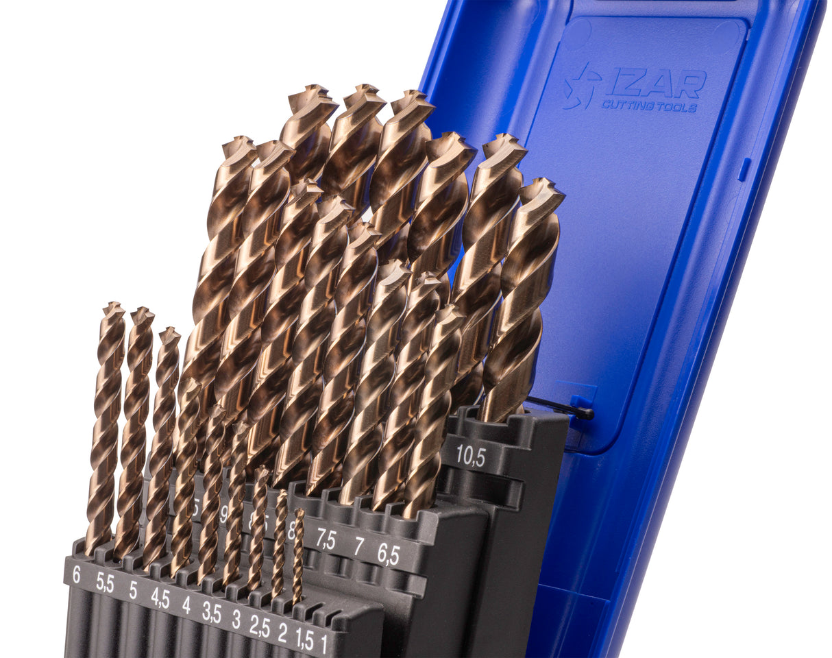 Burghiu Set DIN338 25-PCS. - 1456 - 1-13X0.50 HSS Co (1032) IZAR