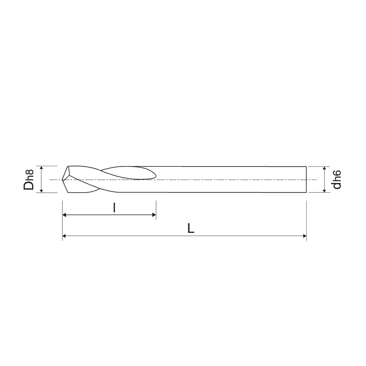 Burghie de reperare centrala din carbura solida universala KERFOLG 142° per NC - sefira.ro