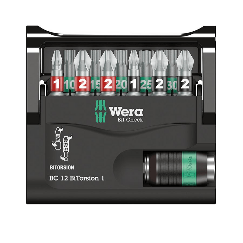 WERA Set Biti 1/4" 12 buc, BC 12 BiTorsion 1 - sefira.ro