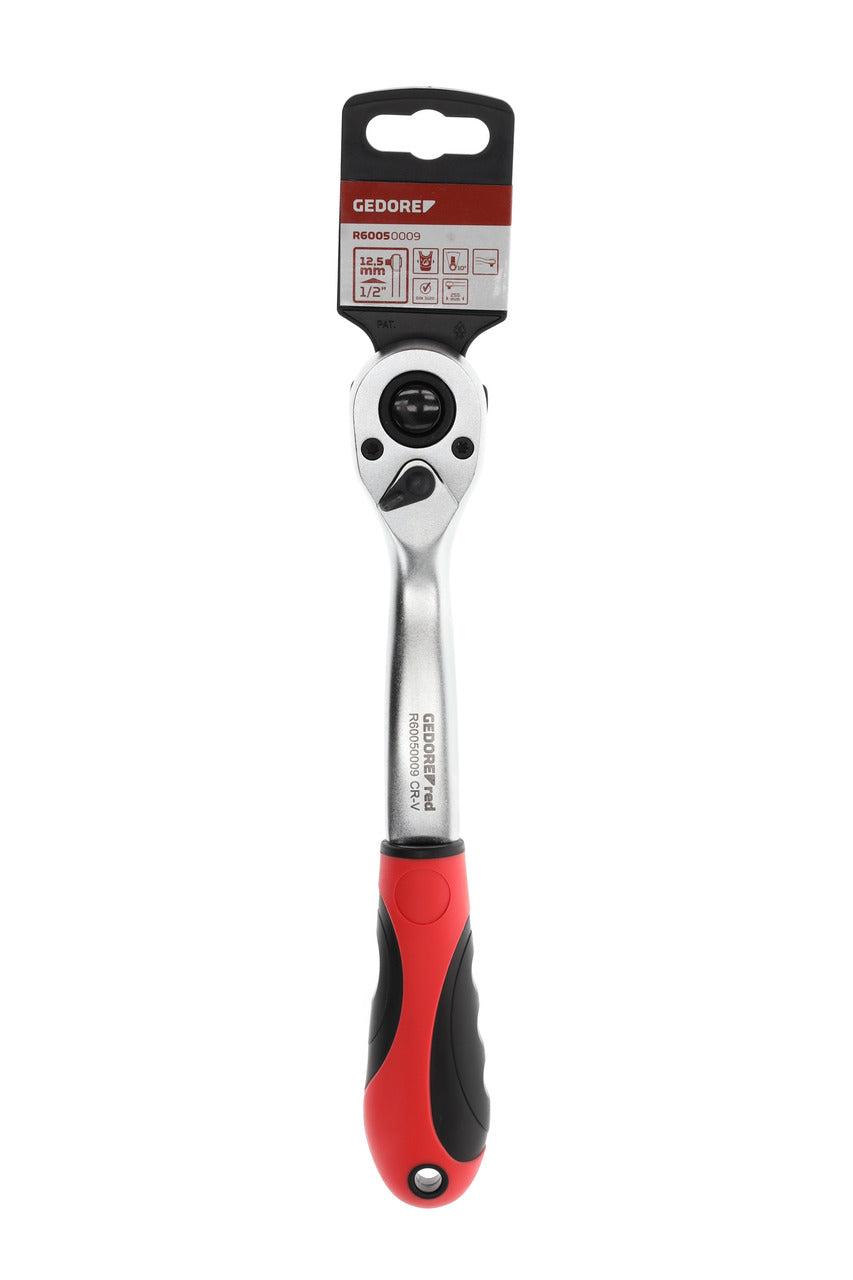 Antrenor cu clichet 1/4", reversibil, cu adaptor de actionare, R40150027, GEDORE RED - sefira.ro