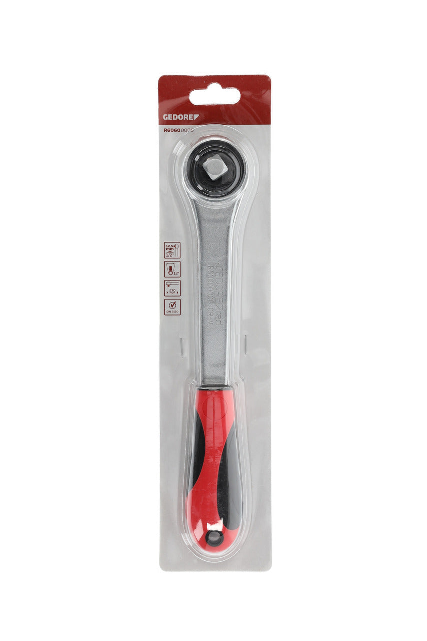 Antrenor cu clichet 1/4", reversibil, cu adaptor de actionare, R40150027, GEDORE RED - sefira.ro