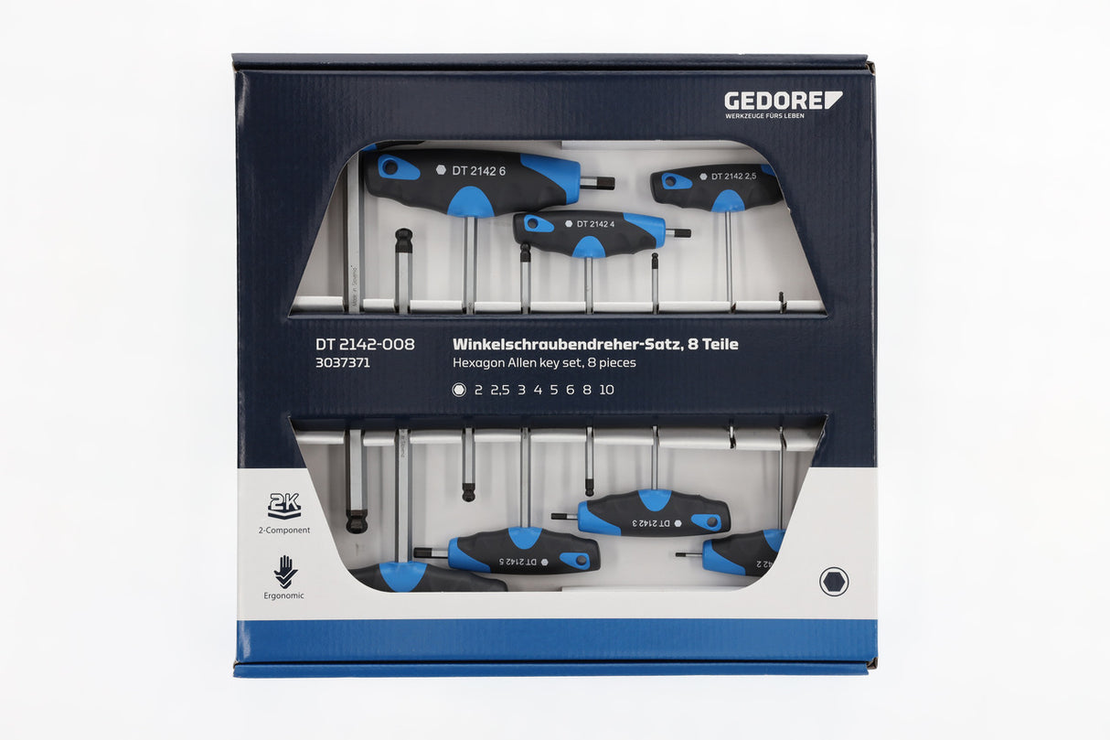 Set surubelnite 3C, 5.5-8mm, PH1; 2, tester de faza, 10 buc, 2150-2160 PH-010, GEDORE - sefira.ro