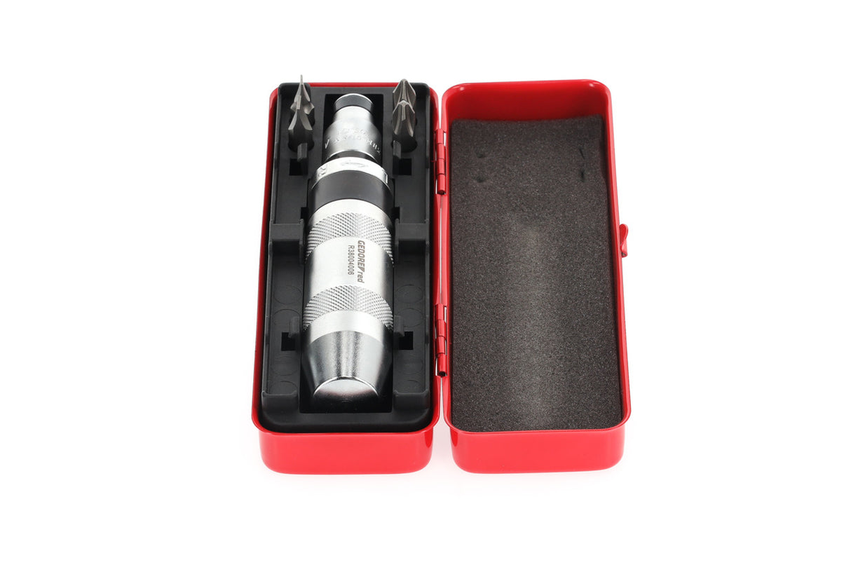 Set surubelnita si biti pentru suruburi blocate, cu clichet, 6 piese, R38004006, GEDORE RED - sefira.ro