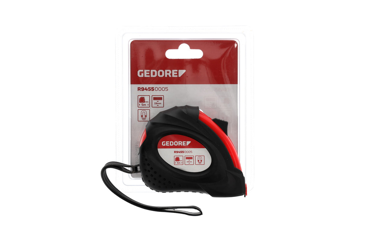 Ruleta cu banda de otel, 5 m x 19 mm, 4534-5, GEDORE - sefira.ro