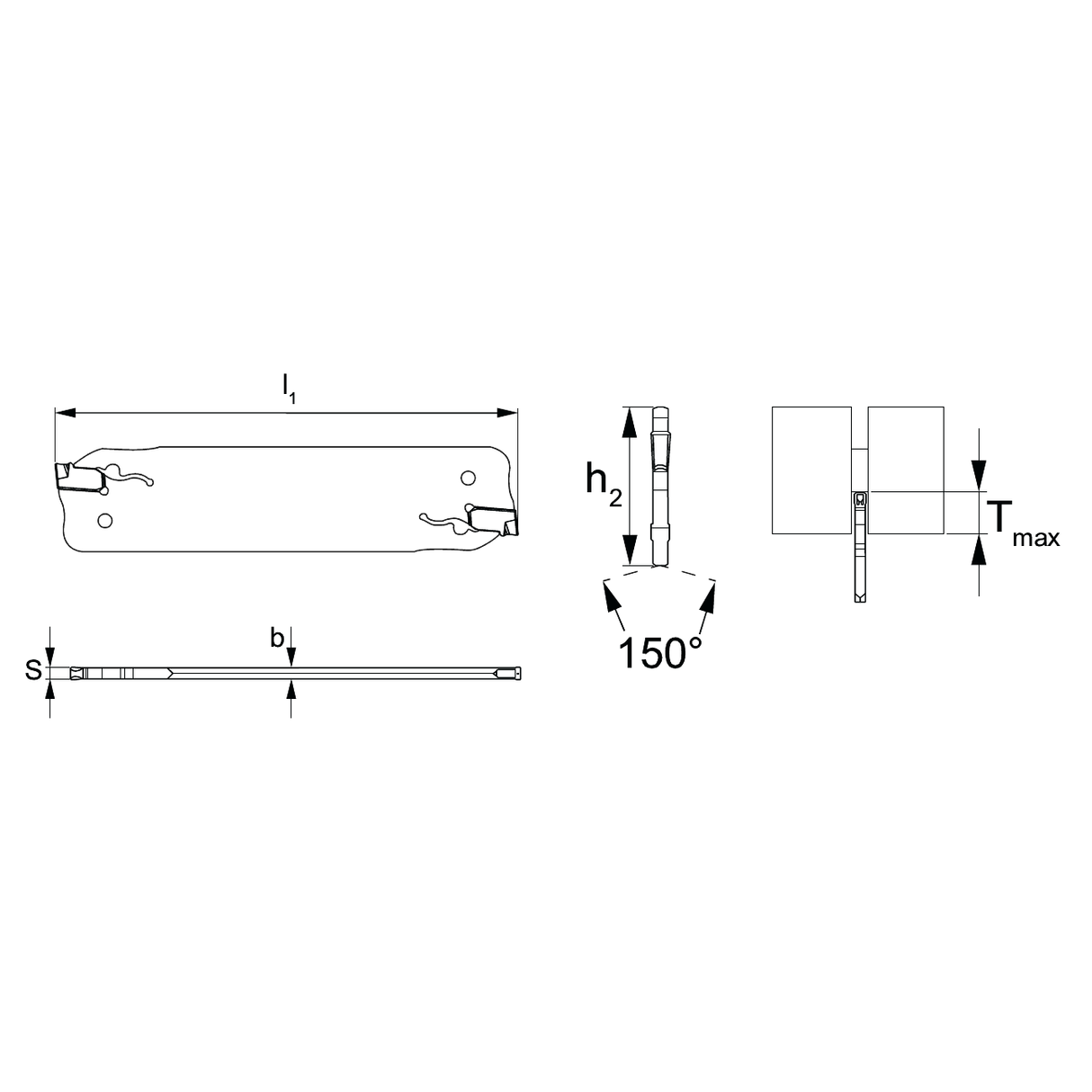 Suporturi de scule cu doua fete pentru taiere si canelare BN...SCN KERFOLG - sefira.ro