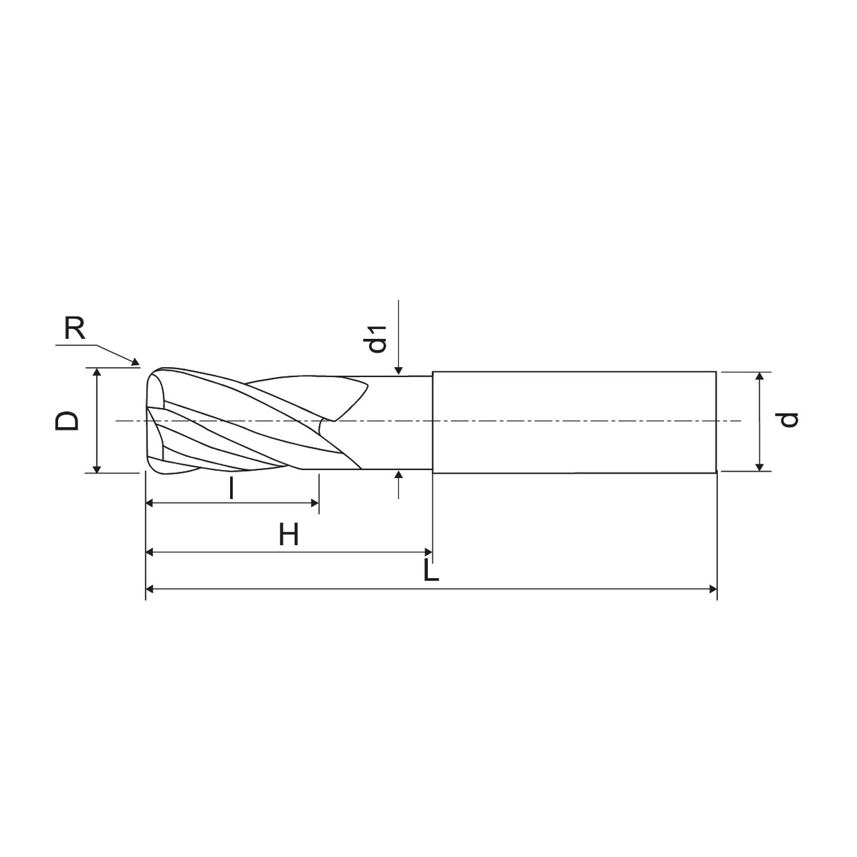 Freze pentru raze de colt din carbura solida lungi KERFOLG Z4 - sefira.ro