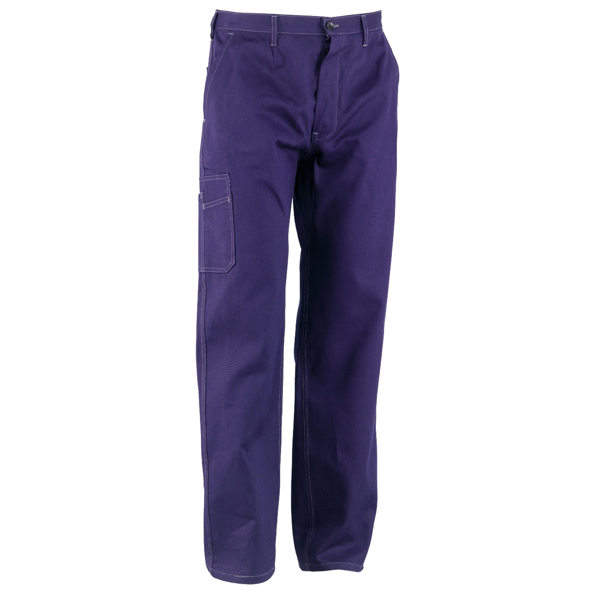Pantaloni Workwear albastru din bumbac massaua sanforizat - sefira.ro
