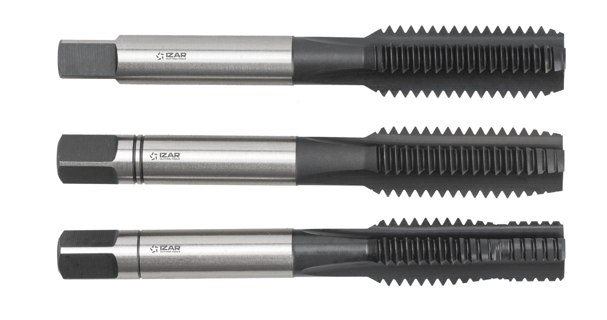 Set 3 tarozi de mana HSS Co DIN352/2181 (M/MF) Inox - 3036 - 12.00X1.50 IZAR