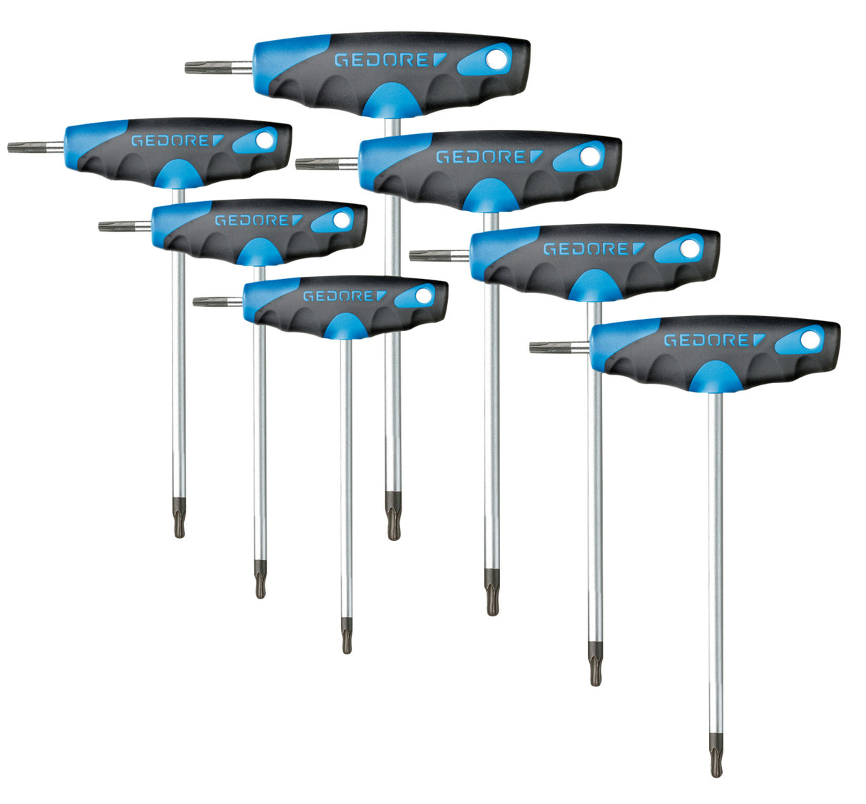 Set surubelnite 3C, 5.5-8mm, PH1; 2, tester de faza, 10 buc, 2150-2160 PH-010, GEDORE - sefira.ro