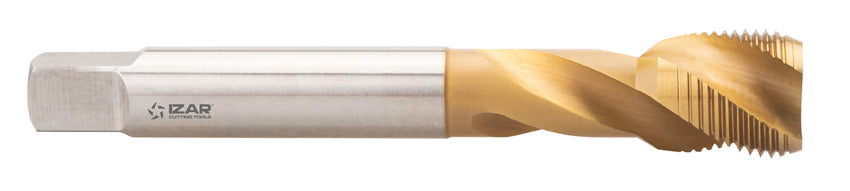 Tarod de masina spiralat HSS Co DIN5156 (GAS-BSP) Inox - 3136 - 0.01/02X14 - TIN IZAR
