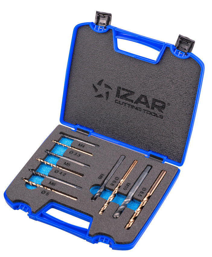Tarod de masina spiralat HSS Co-V DIN371 (M) Aliaje - 3153 - Set + 1016 HSS Co IZAR