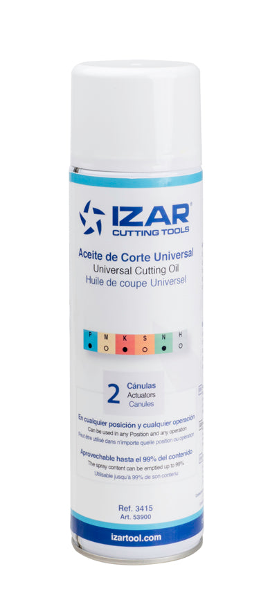 CUTTING OIL/WATER SOLUBLE FLUID - 3415 - ACEITE UNIVERSAL 4.80 L AEROSOL (12 x 0.40) IZAR