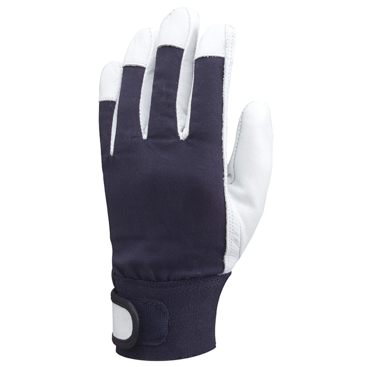 Manusi de protectie DRIVER EUROSTRONG EP 860, marimea 9, piele capra, gri/albastru, inchidere velcro, COVERGUARD - sefira.ro