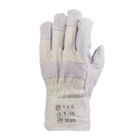 Manusi de protectie pentru lucru, EUROSTRONG 150, marimea 10, piele bovina, culoare gri, COVERGUARD - sefira.ro