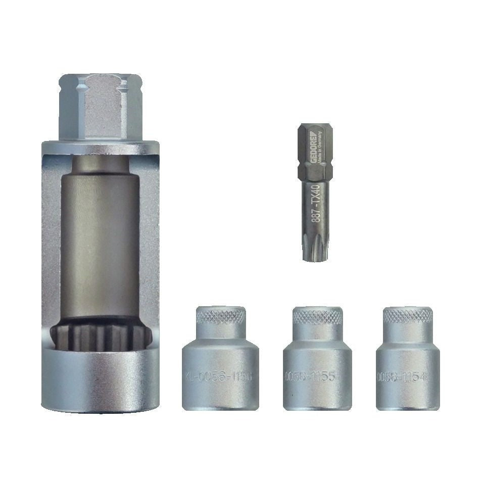 Set de completare pentru desfacut amortizoare, KL-0056-1100 B, 5 buc, GEDORE - sefira.ro
