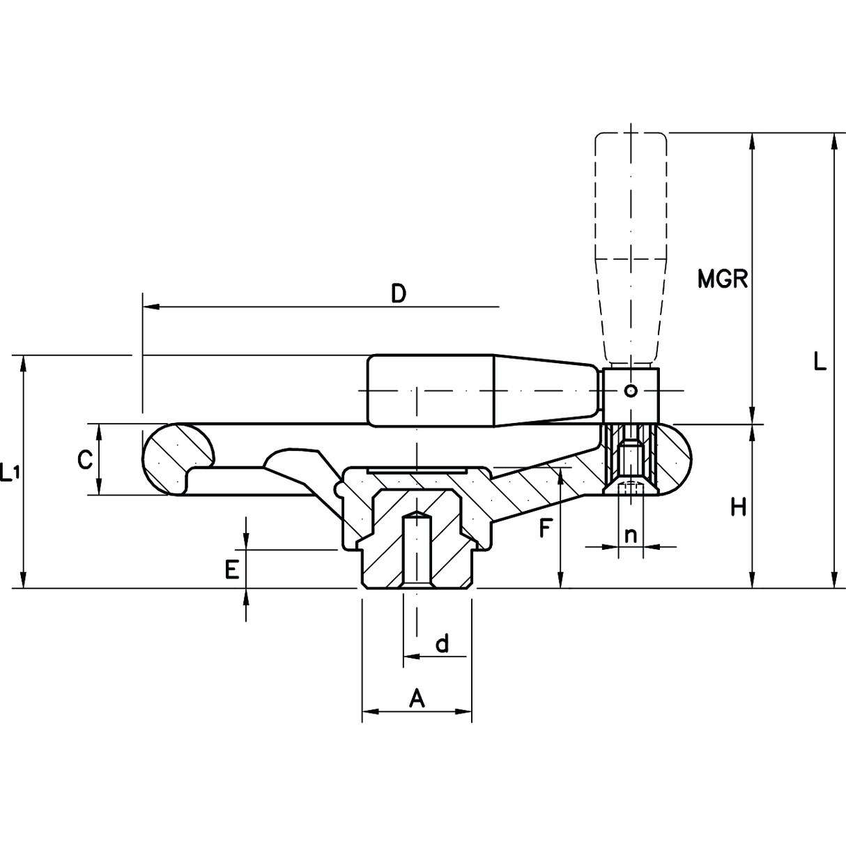 Roti de mana cu raze din druoplast ranforsat cu maner WRK - sefira.ro