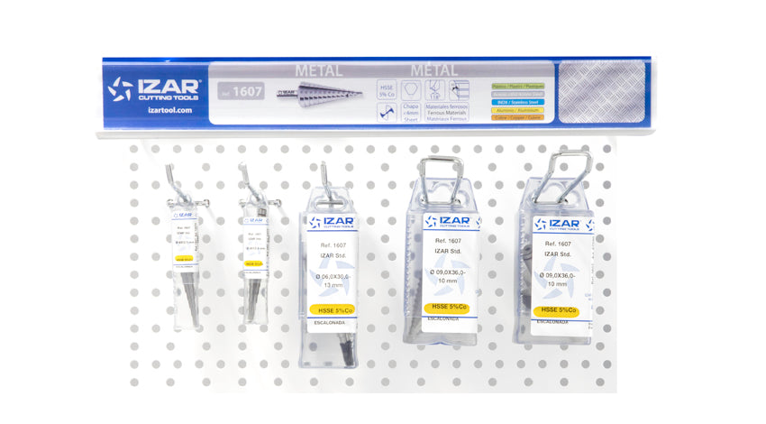 Burghiu HSS Co cu treapta - 1607 - Set IZAR