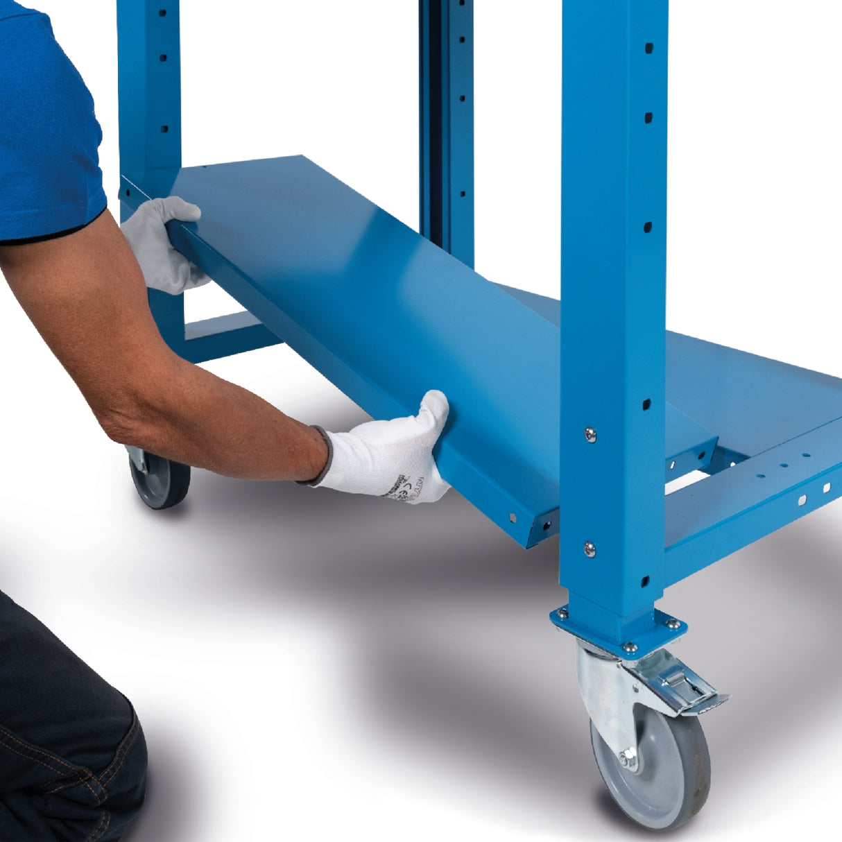 Bancul de lucru cu lemn de fag de 30 mm Blatul de lucru Multiplex WORK STEEL UP FAMI - sefira.ro