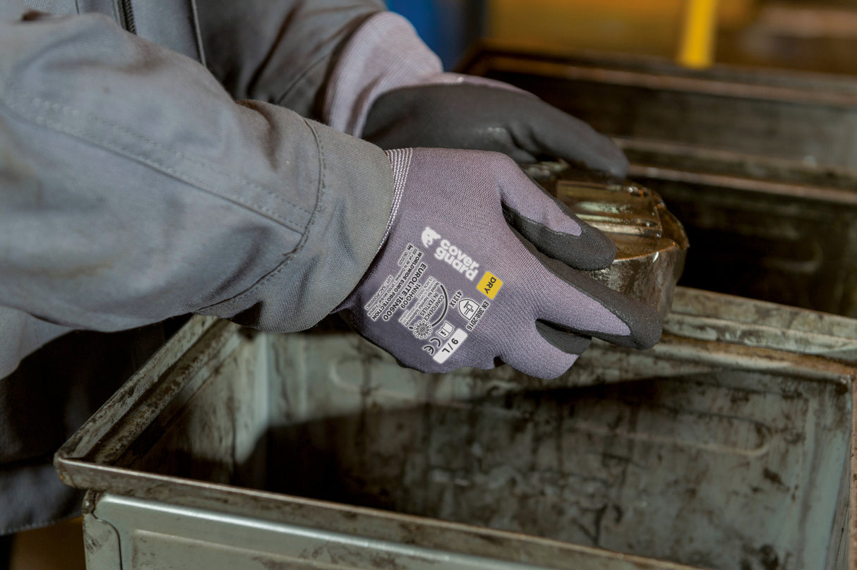 Manusi de protectie pentru precize, EUROLITE, marimea 6, imersie nitril negru microspongios, EUROTECHNIQUE - sefira.ro