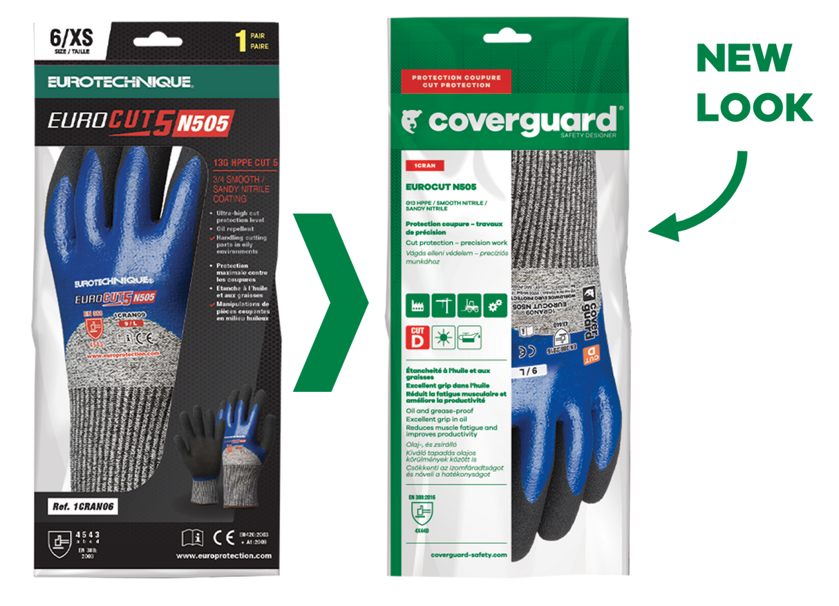 Manusi de protectie EUROCUT, marimea 7, rezistenta la ulei, la taiere nivel maxim 5, EUROTEHNIQUE - sefira.ro