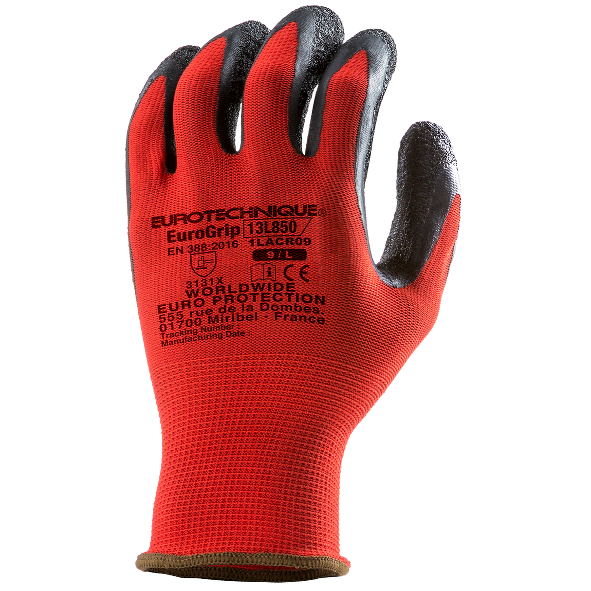 Manusi de protectie pentru precizie EP EUROGRIP, marimea 6, imersate in latex, EUROTEHNIQUE - sefira.ro