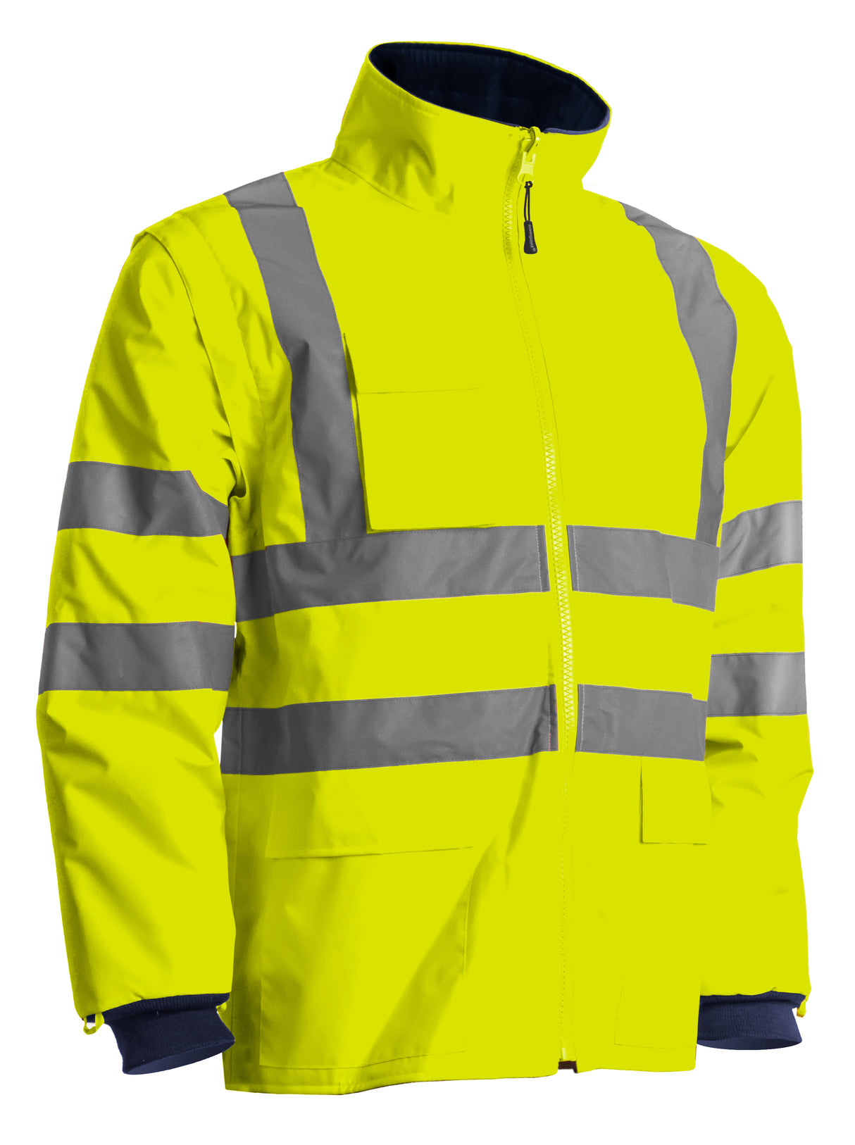 Jacheta de iarna reflectorizanta 4 in 1 KANY KANATA HI-VIZ, marimea 6XL, galbena / albastra, COVERGUARD - sefira.ro