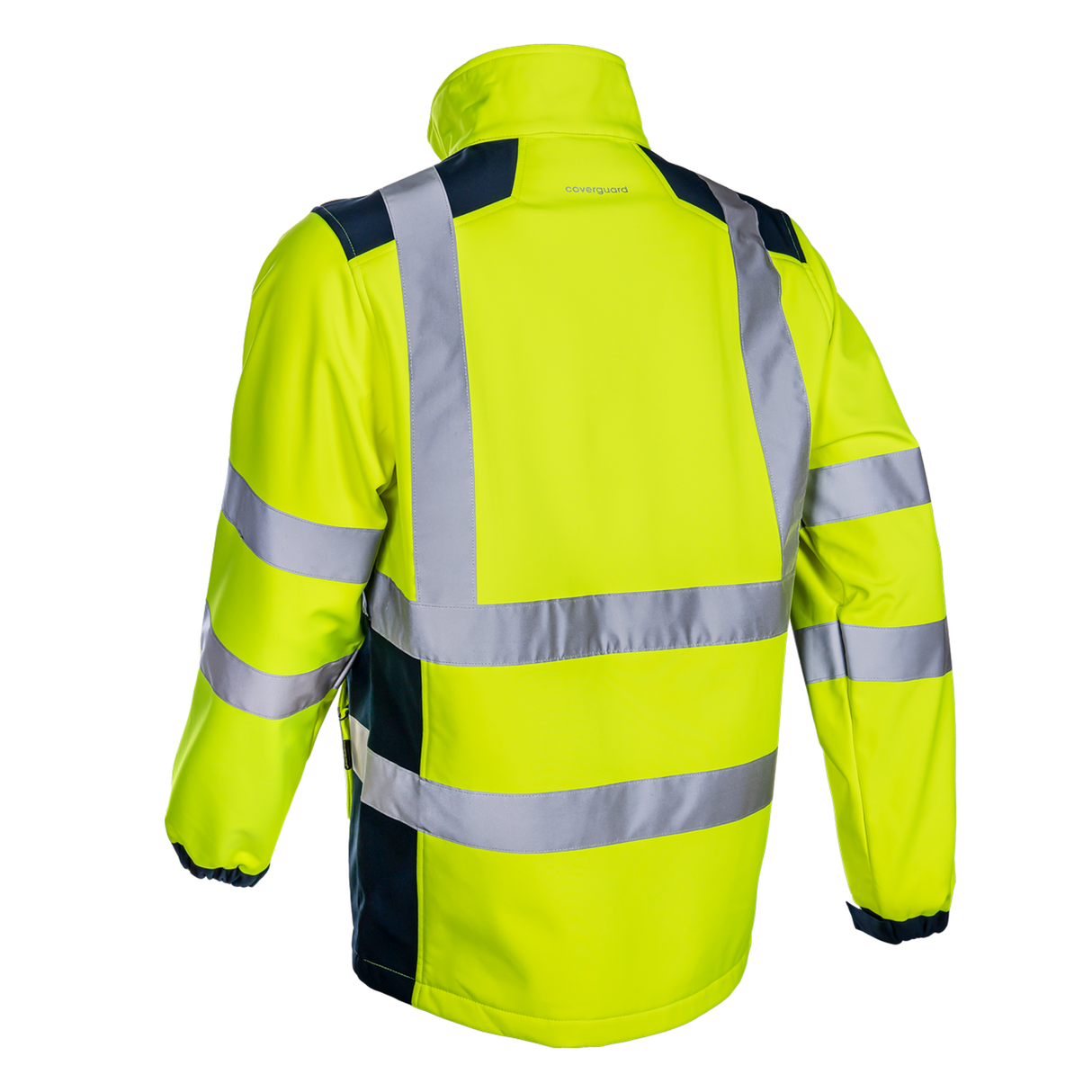 Jacheta de protectie SOFTSHELL KNAPA HV, reflectorizanta, marimea L, culoare galben/albastra, COVERGUARD - sefira.ro