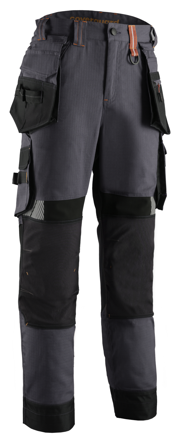 Pantaloni CRISTOBAL Gri închis-Orange mărimea L - sefira.ro