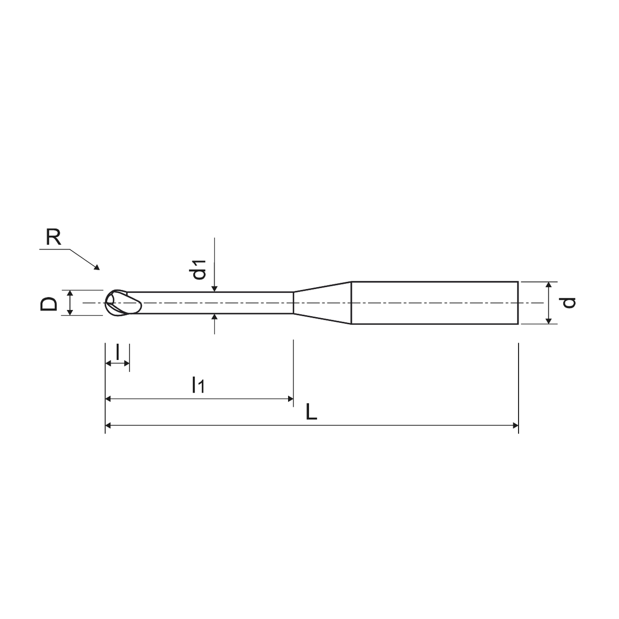 Micro freze cu varf sferic din carbura solida universal KERFOLG SPHERE Z2 - sefira.ro