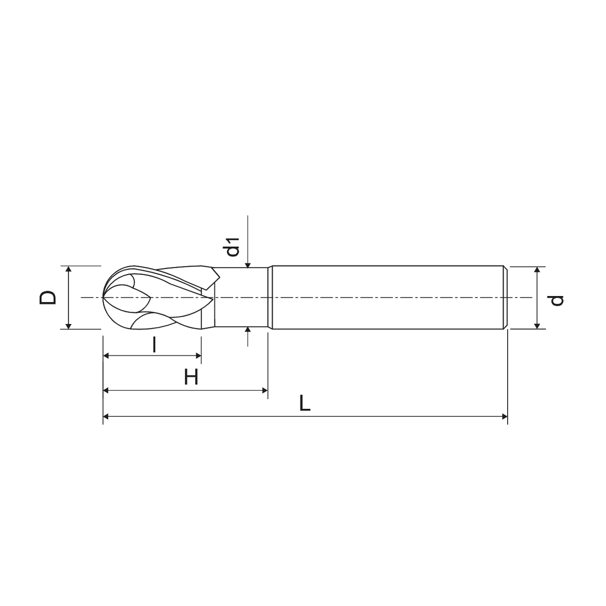 Freze cu varf sferic din carbura solida cu pas variabil universal WIDIA HANIT Z4 - sefira.ro