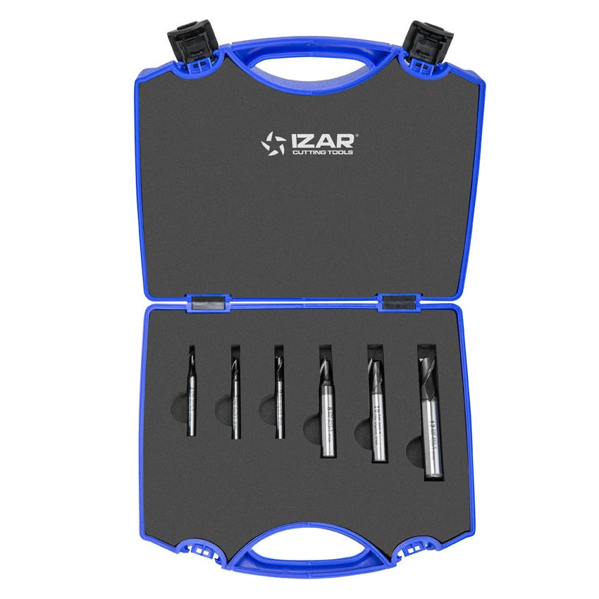 Freza PMX DIN327N 2Z - 6420 - Set AZUL 4-5-6-8-10-12 TIALN-TOP - TIALN-TOP IZAR