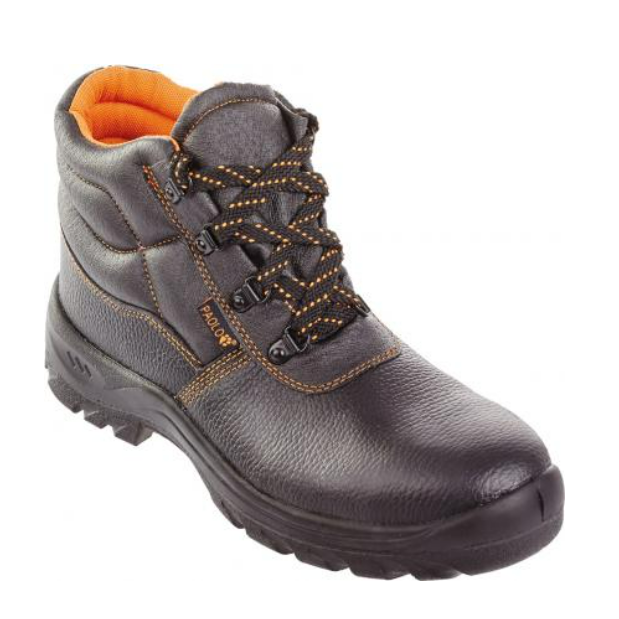 Bocanci de protectie cu bombeu, PAOLO, S1 SRC, marimea 35, negru-portocaliu, COVERGUARD - sefira.ro