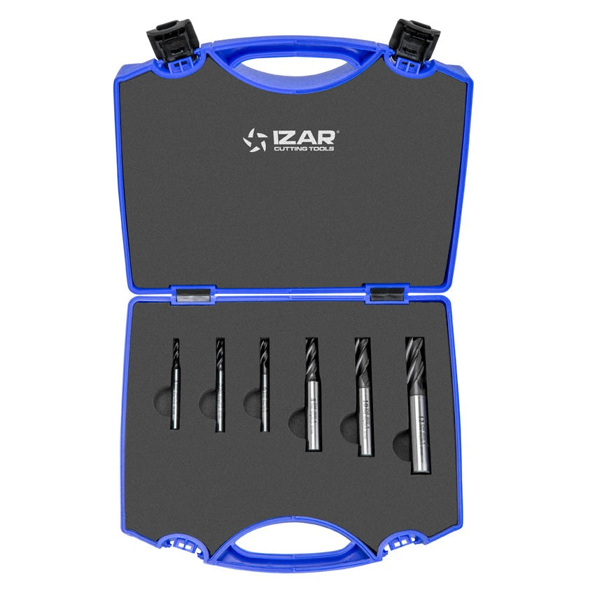 Freza PMX DIN844N NZ - 6600 - Set AZUL 4-5-6-8-10-12 TIALN-TOP - TIALN-TOP IZAR