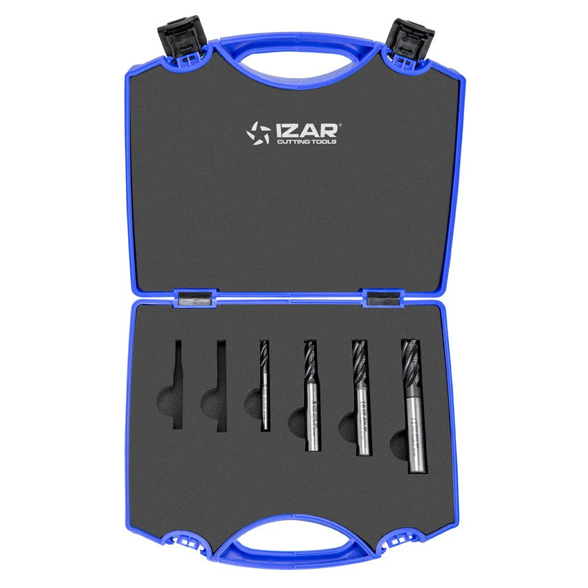 Freza degrosare pas fin PMX DIN844NRF NZ - 6644 - Set AZUL 6-8-10-12 TIALN-TOP - TIALN-TOP IZAR