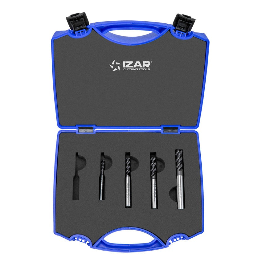 Freza degrosare pas fin PMX DIN844NRF NZ Inox - 6647 - Set 6-8-10-12 TIALN-TOP - TIALN-TOP IZAR