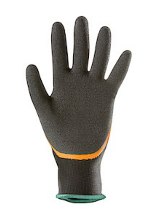 Manusi de protectie EUROLITE, marimea 6, dublu strat, antialunecare, negru/portocaliu, COVERGUARD - sefira.ro