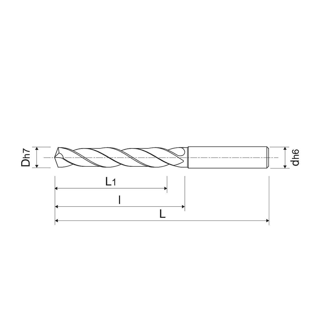 Burghie din carbura solida cu tija armata cu gauri KERFOLG HD 20XD - sefira.ro