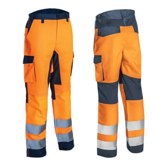 Pantaloni HIBANA Portocaliu HV Bleumarin mărimea 00L - sefira.ro