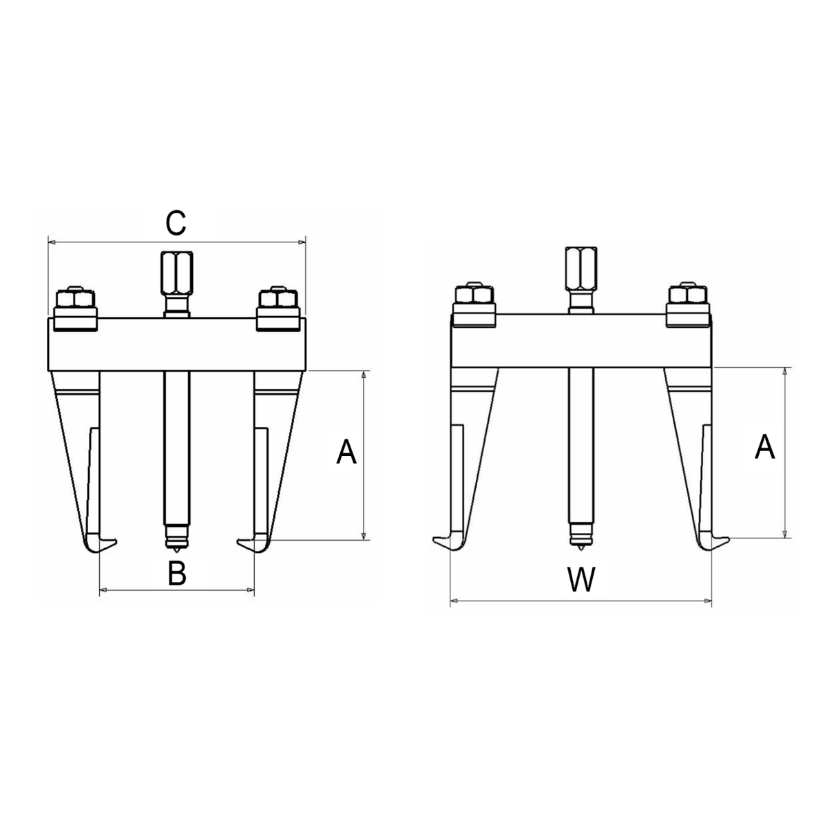 Extractoare mecanice cu doua falci cu prindere rapida WRK - sefira.ro