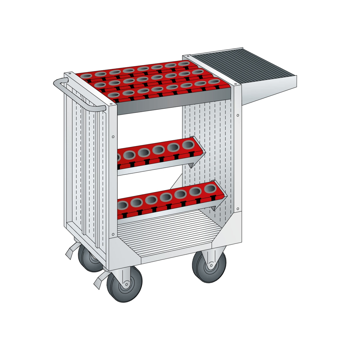 Carucioare NC pentru atelier NC 36x27 E LISTA 18.364-18.365-18.368 - sefira.ro