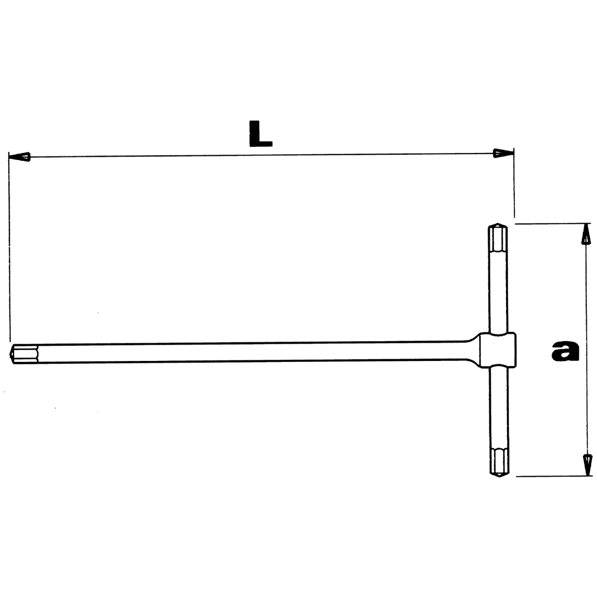 Chei hexagonali cu maner in T cu tija fixa WRK - sefira.ro