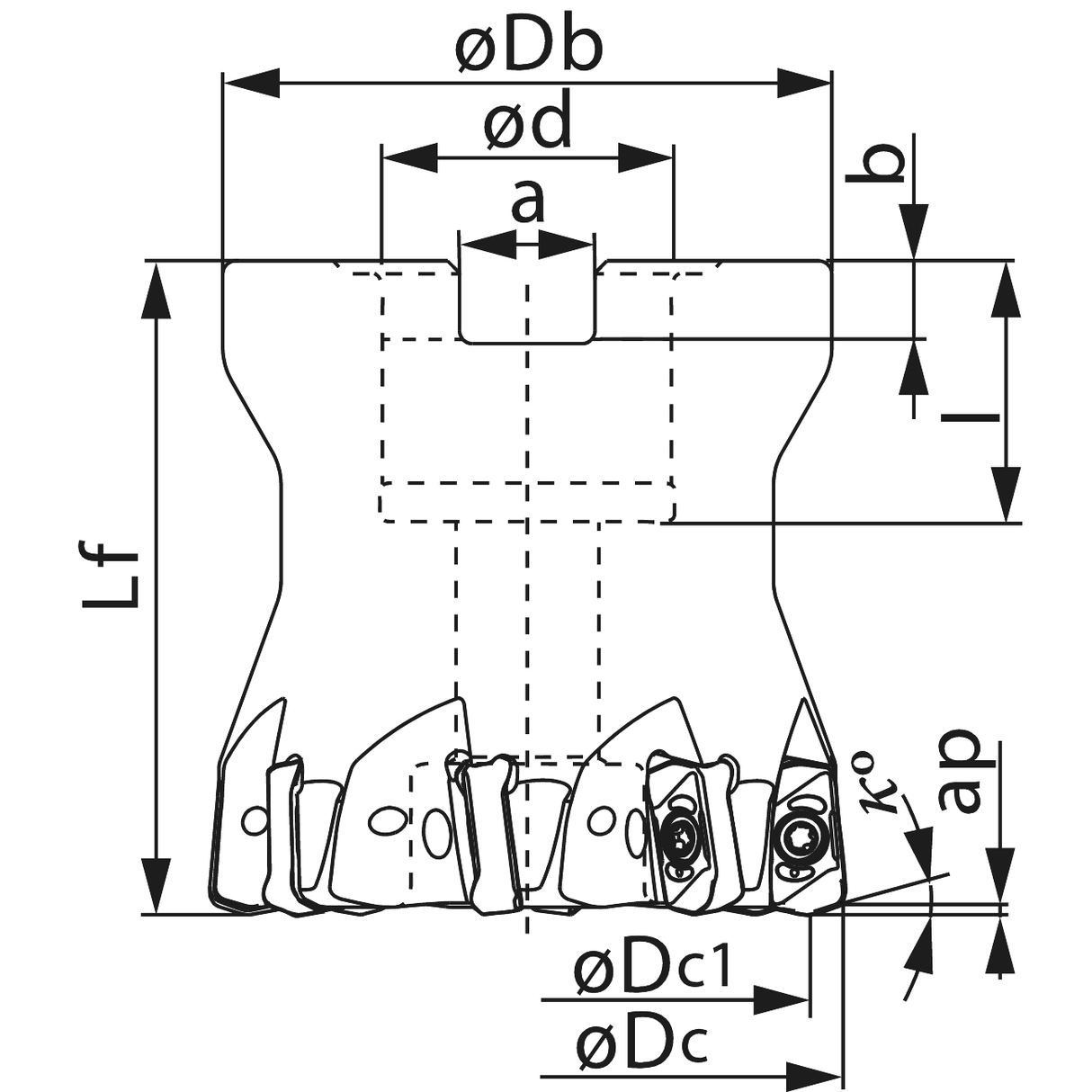 Freze cu avans mare cu Placute cu doua fete cuplaj de gauri TUNGALOY DOFEEDMINI - sefira.ro
