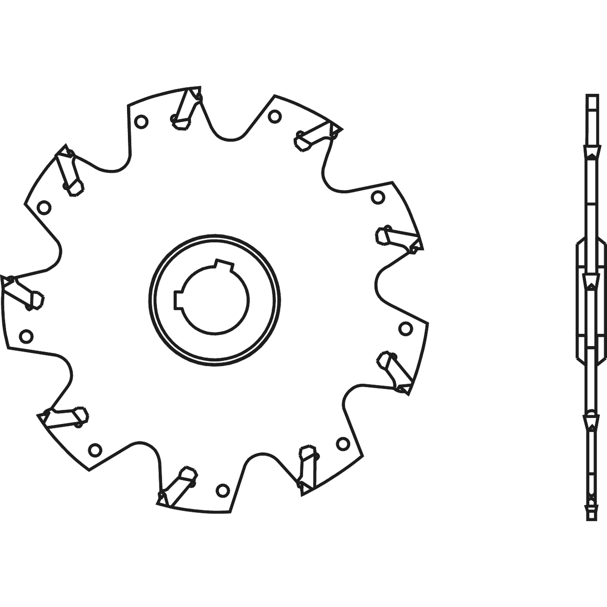 Freze cu disc pentru canelare si taiere in strat subtire KERFOLG SLOT - sefira.ro